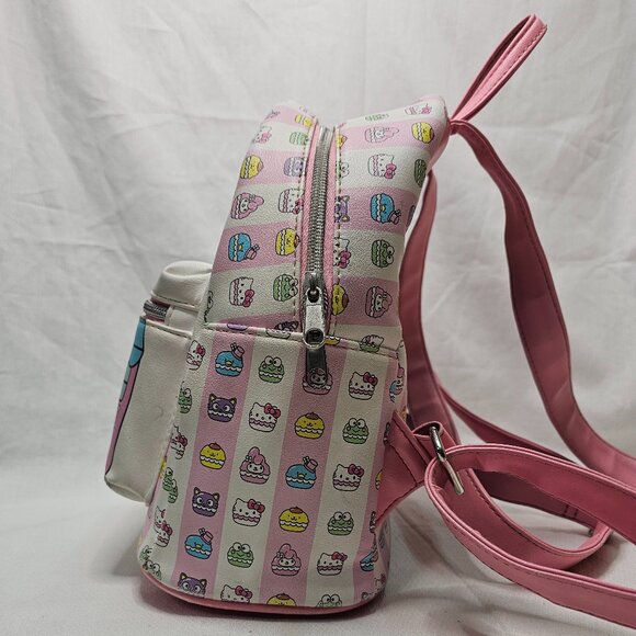 Sanrio Loungefly Hello Kitty Pink Kawaii Sweet Shop Macaroon Mini Backpack AOP - Picture 5 of 16